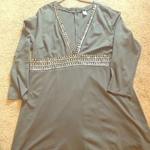 Plus size cocktail dress.